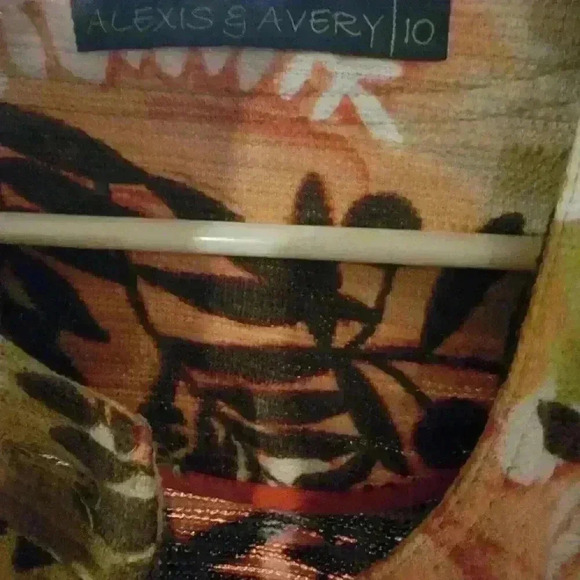 Alexis & Avery Blazer Jacket Womens Size 10 Cotton Linen Fall Floral Career - Picture 5 of 16